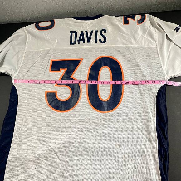 Reebok 30 Reversible Reebok Size 56 White Blue Orange Jersey Terrell Davis 4XL - Picture 3 of 6